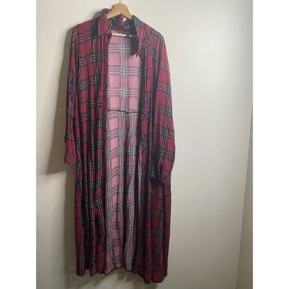 Torrid Duster Top Women’s Size 4X Plaid - Picture 2 of 5